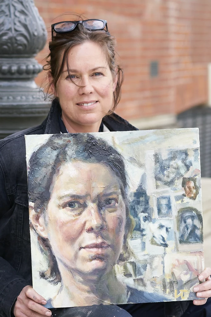 Lucy Threlfall Portrait artist of the year series